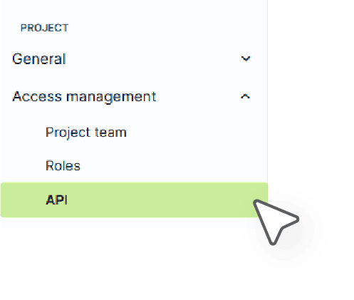 Bloomreach settings screenshot