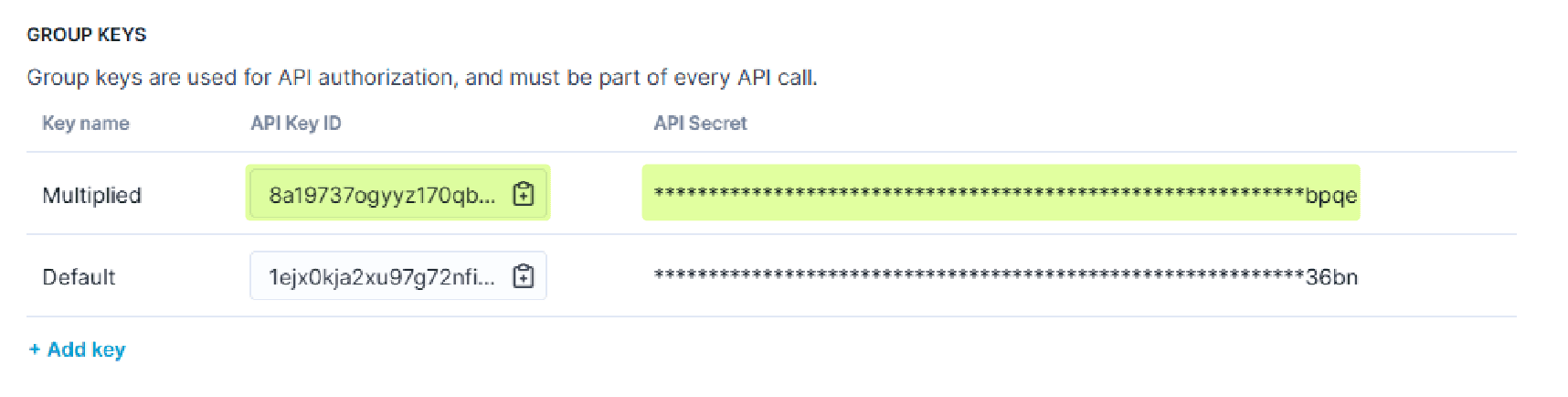 Bloomreach settings screenshot